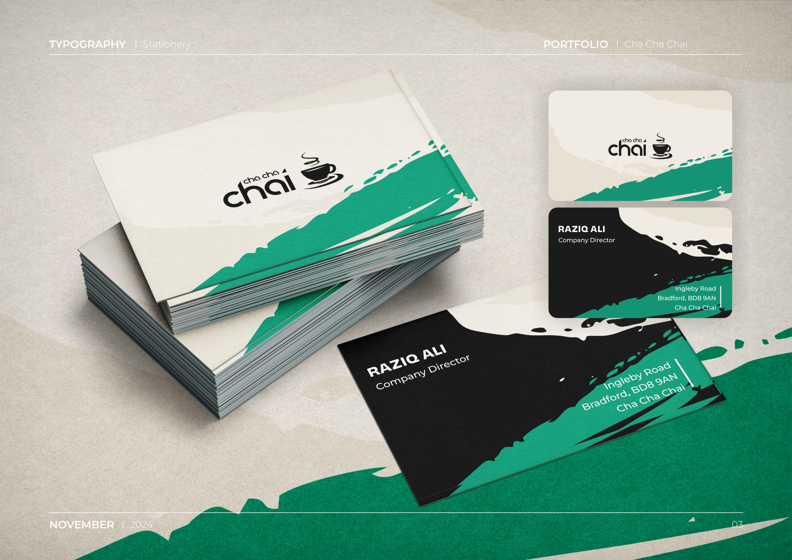 Cha Cha Chai hero brand visual
