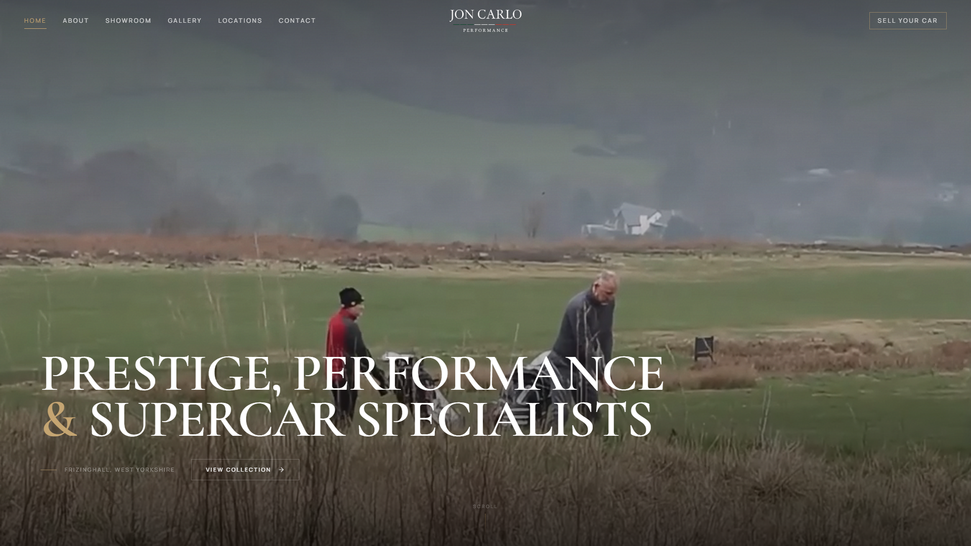 Jon Carlo prestige dealership website homepage