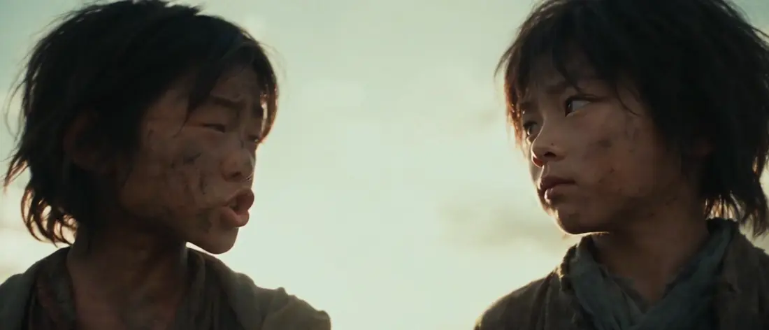 Moss and Eli as children
