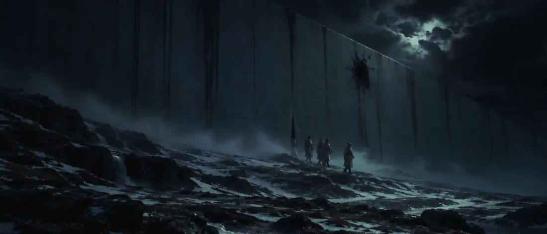The wall in a storm